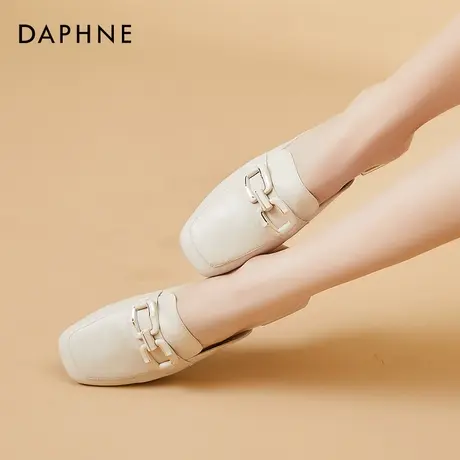 达芙妮穆勒鞋女夏半拖方头高级感法式小众网红韩式包头单鞋懒人鞋商品大图