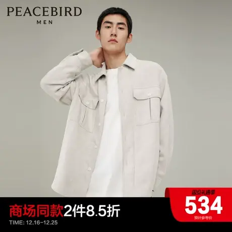 【商场同款】太平鸟男装多口袋外穿式衬衫潮流时尚衬衣B2CHD4113图片
