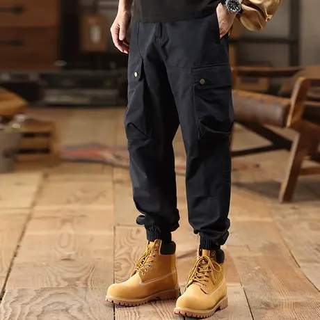 Modi Nick/摩帝尼克男士工装裤子男款休闲裤宽松潮流运动束脚长裤商品大图