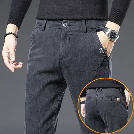 秋季春秋款弹力西装西裤男士修身小脚裤休闲裤长裤子男裤商务冬季商品大图