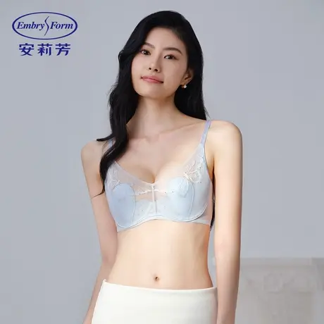 安莉芳专柜新品蝴蝶蕾丝兔耳朵性感文胸女士大胸显小内衣EB01069商品大图