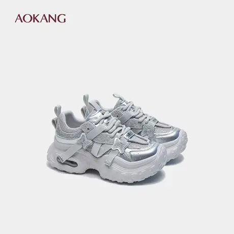 奥康 女鞋2025秋季时尚轻便舒适百搭运动老爹鞋女鞋门店发货图片