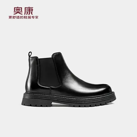 奥康 男鞋2025冬季新款切尔西靴商务正装工装皮鞋高帮防滑户外鞋商品大图