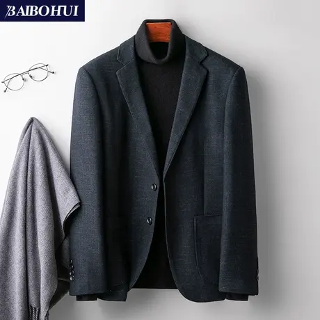 秋冬新款青年休闲西装男士外套韩版潮流帅气单件小西服男修身上衣图片