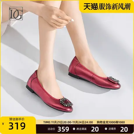 平底单鞋女女鞋2025春季新款真皮百搭舒适孕妇鞋内增高浅口瓢鞋图片