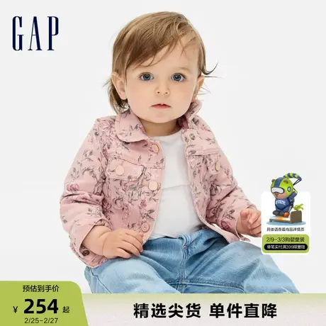 【LOVE SHACK FANCY】Gap女幼童春秋牛仔衣儿童装洋气外套780132商品大图