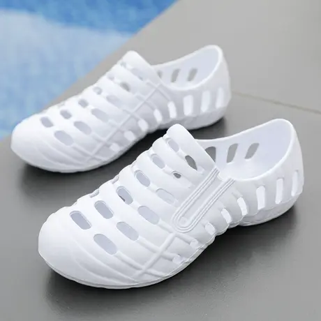 洞洞鞋女生雨天防滑运动包头凉拖鞋护士鞋工作上班轻质一脚蹬懒人商品大图