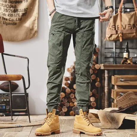 Modi Nick/摩帝尼克潮牌裤子男款休闲裤修身直筒潮牌工装裤男爆款商品大图