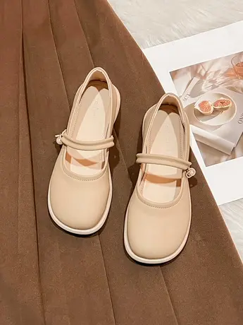 玛丽珍鞋平底单鞋女夏季2023新款夏款女鞋子爆款配裙子温柔小皮鞋商品大图