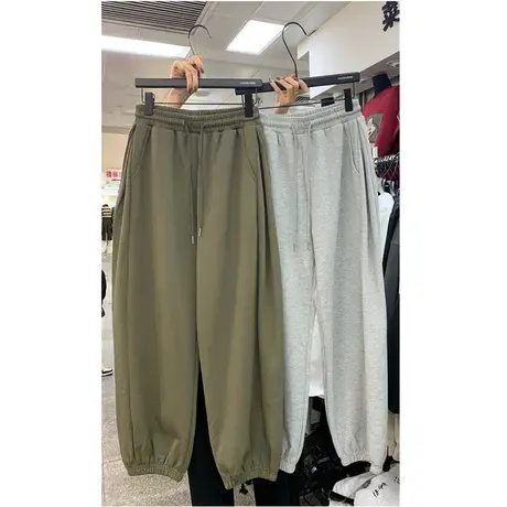 韩国东大门秋季新款2022抽绳束脚运动休闲裤女高腰显瘦长裤商品大图