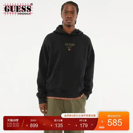 GUESSOriginals25年新款春季男士潮流logo连帽卫衣-M5RQ32K9V31商品大图