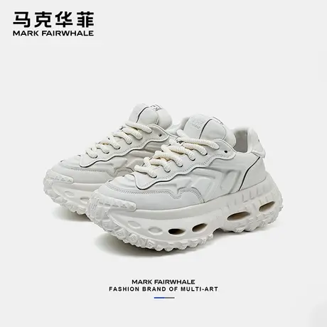马克华菲男鞋夏季2025新款厚底增高鞋子潮鞋老爹鞋轮胎休闲运动鞋商品大图