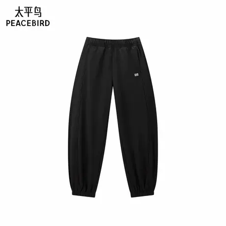 太平鸟针织嵌条束脚裤商品大图
