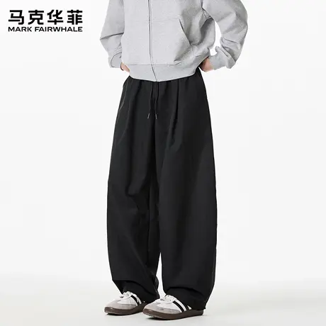 马克华菲裤子男款春秋款2025新款宽松休闲男生直筒裤男士长裤ins商品大图