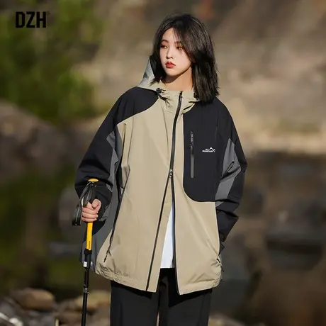 男士户外防风防水冲锋衣外套男潮高级感秋装男款2023新款工装夹克商品大图