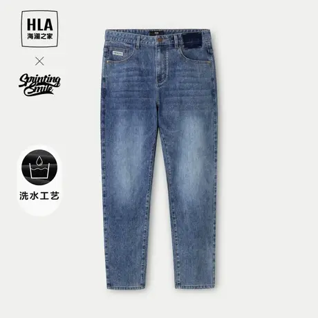 HLA/海澜之家SPRINTING SMILE系列牛仔裤2024春秋新休闲裤男商品大图