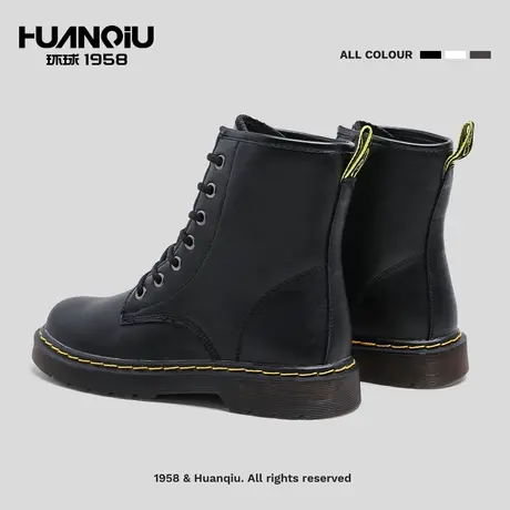 环球马丁靴女靴子2024年新款ins潮短靴爆款休闲百搭英伦风骑士靴商品大图