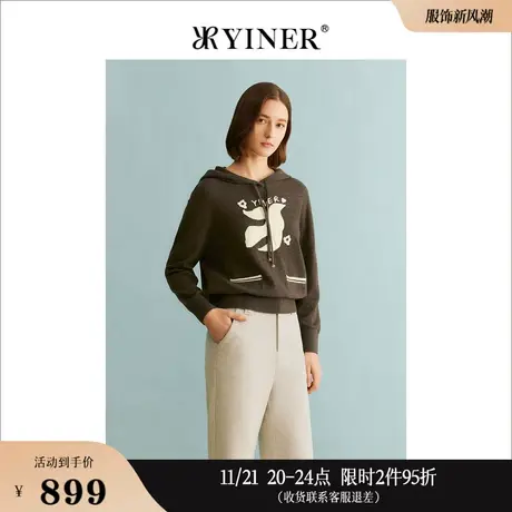 【御寒牦牛绒】YINER音儿专选女装冬季针织衫含绵羊毛商品大图