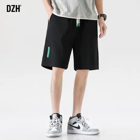 男士黑色速干短裤男篮球美式运动中裤五分裤2023新款夏季男款裤子商品大图