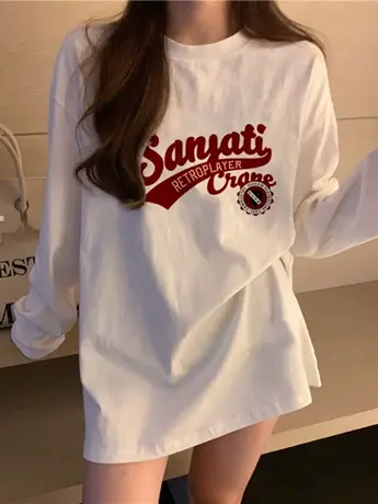 仿棉长袖t恤2023新款秋冬季加绒内搭打底衫欧货胖mm大码女装上衣商品大图