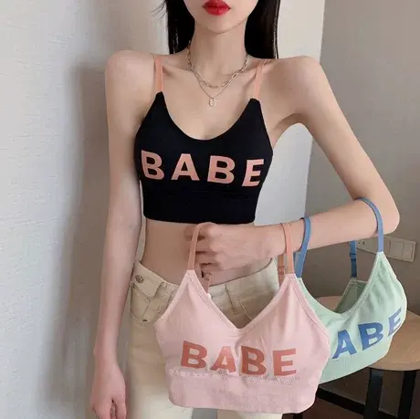 网红爆款新款抹胸内衣女小胸美背一体吊带背心文胸裹胸夏季薄内搭图片