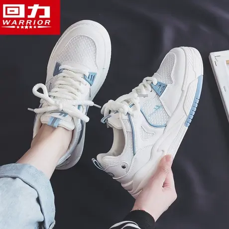 回力女鞋小白鞋女春秋季薄款2023年新款网鞋透气网面百搭运动板鞋商品大图