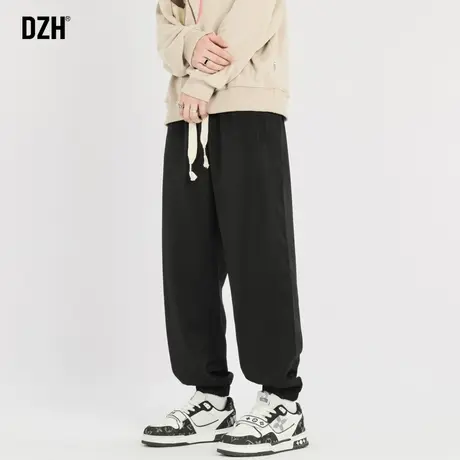 男生宽松黑色工装裤潮牌男春夏休闲束脚青少年裤子2023新款潮流男商品大图