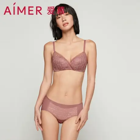 爱慕内裤女双面布轻薄款透气纯棉内裆不易卷边低腰平角裤AM236981图片