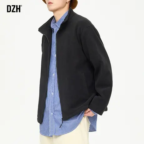 男士立领摇粒绒外套潮牌男美式新款夹克秋季男装情侣装冲锋衣内胆商品大图