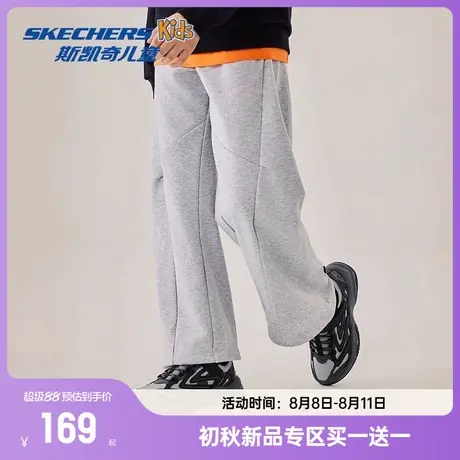 Skechers斯凯奇儿童宽松舒适阔腿裤子中性时尚多元休闲运动长裤商品大图