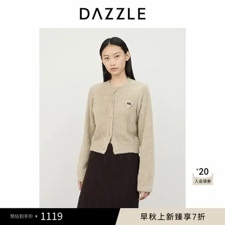 DAZZLE地素奥莱 毛针织衫冬季针织长袖开衫图片