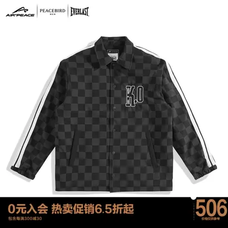 【AIRxPEACE】太平鸟男装 EVERLAST联名棋盘格夹克男潮BYBCC4A10商品大图