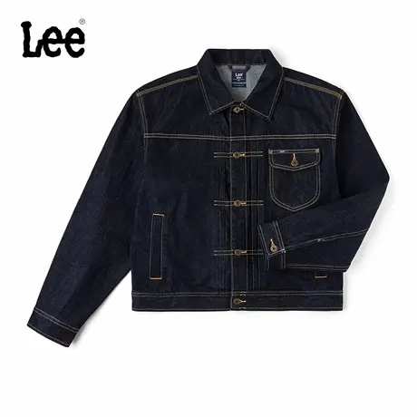 Lee商场同款26春夏新品舒适版清水洗男牛仔夹克外套LMT012638211图片