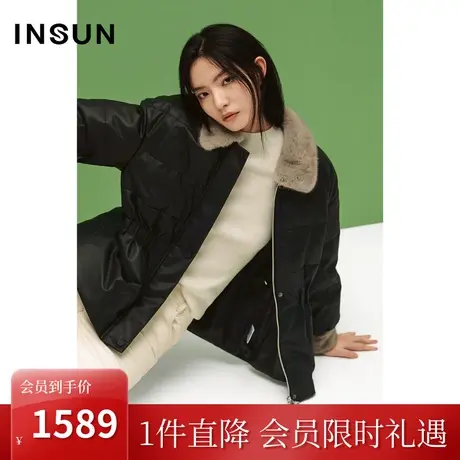 恩裳COVER冬季2022经典一手长度腰部捏褶设计保暖百搭皮羽绒商品大图