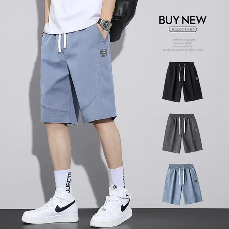 五分工装休闲短裤男士宽松外穿夏季薄款夏天男款中裤子大裤衩马裤商品大图