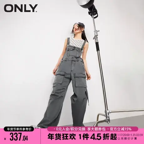 ONLY夏季甜酷休闲宽松工装背带裤休闲裤女|12327S002商品大图