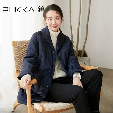 蒲PUKKA 女装气质秋冬棉服2022冬装新款设计感时尚棉衣商场同款图片