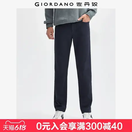 佐丹奴裤子男加绒保暖男裤商务卡其裤中腰梭织休闲长裤男01114749商品大图