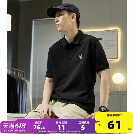 唐狮2025夏季新款polo衫男士短袖翻领t恤商务休闲男装上衣打底潮图片