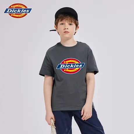 Dickies童装男童短袖t恤夏季儿童2025新款纯棉潮牌半袖男孩体恤A商品大图