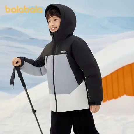 巴拉巴拉童装儿童2024新款冬季羽绒服男童女童中大童加厚保暖外套商品大图