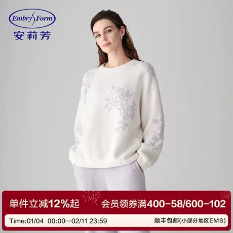 【安莉芳玫瑰衣】半边绒本命年红秋冬舒适保暖加厚女士家居服套装商品大图