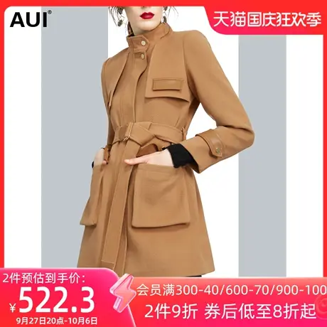 设计感小个子西装毛呢外套女秋冬2022年新款高端气质短款呢子大衣商品大图