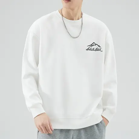 2024新款潮牌印花春季男士圆领卫衣春秋款重磅套头长袖上衣服春装商品大图