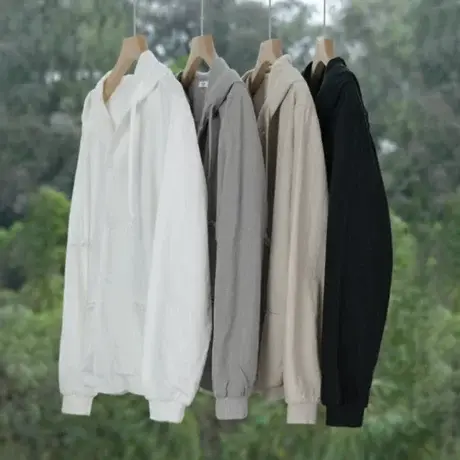 夹克男连帽春秋款新款休闲时尚帅气卫衣青年简约外套男士上衣潮流商品大图