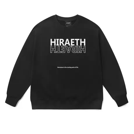 多色厚棉无性别卫衣男女圆领欧美风简约设计感字母加绒大码打底衫图片