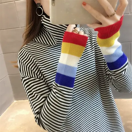 毛衣女装2023年新款秋冬季秋款秋装宽松高领女士毛衣服外穿打底衫图片