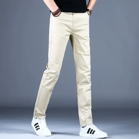 2023男士新款休闲牛仔裤男款时尚修身精致小直筒百搭棉弹潮牌裤子商品大图