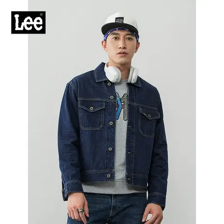 Lee商场同款101+ 20秋冬新款深蓝牛仔外套男夹克潮流L418375DG99Z图片