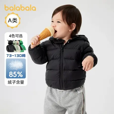 巴拉巴拉婴儿羽绒服男女童儿童冬装短款外套造型2024新款保暖动物商品大图